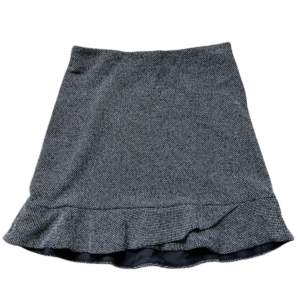 Loft Petite Tweed Flippy Skirt Size S